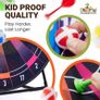 Toys Jumbo Kids Dart Board XL or XXL, Dart Board Set for Kids - Reversible Design, Sturdy Stand, 12 Sticky Balls & 6 Darts, Indoor/Outdoor Games Ages 3-8 Image 4