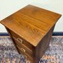Vintage French Country Oak Nightstand Image 4