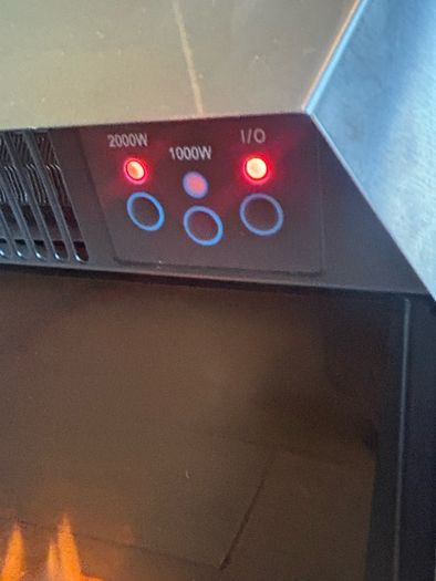 Electric fireplace with remote control