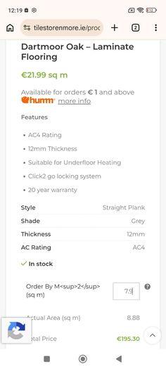 Laminate flooring