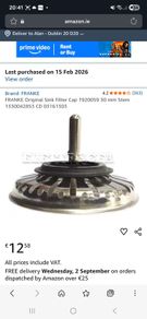 Sink filter cap Frankie