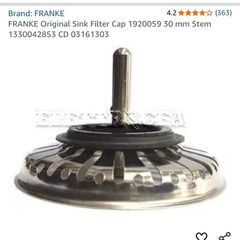 Sink filter cap Frankie