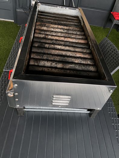 Commercial Kebab Grill 100 cm Stainless Steel.