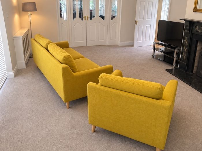 OLTEN 3 Seater Sofa and Matching Armchair
