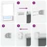 Roller Blind Blackout Off White 40x130 cm Fabric Width 35.7 cm Polyester Image 7