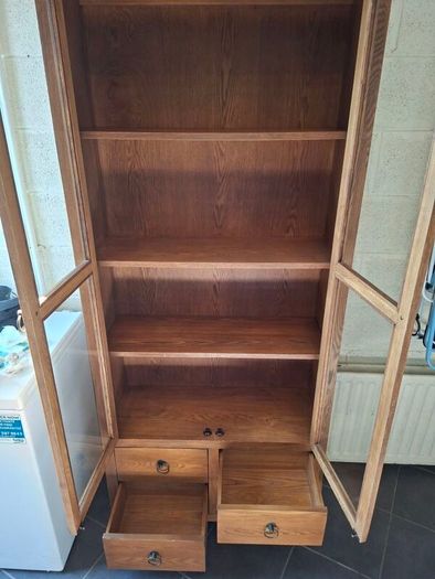 Solid Wood Display Cabinet