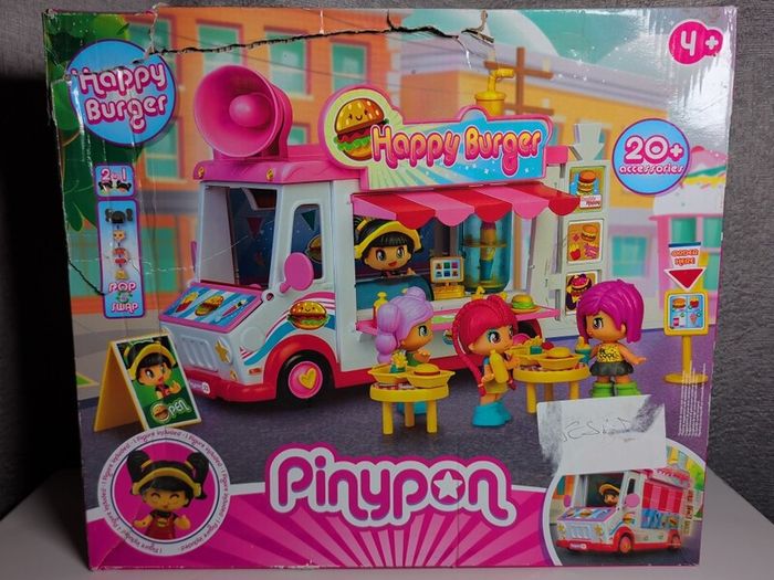 Pinypon Happy Burger Food Truck Playset Brand New Inside