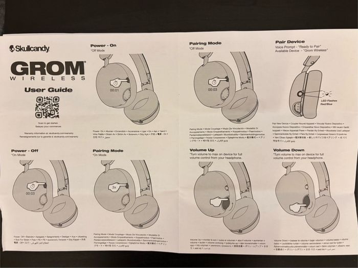Skullcandy Gorm wired / wireless Bluetooth headphones
