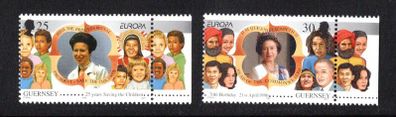 1996 Guernsey Europa: Famous Women Commemorative Stamps Mint Never Hinged (MNH)