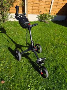 motocaddy cube 3 wheel push golf trolley