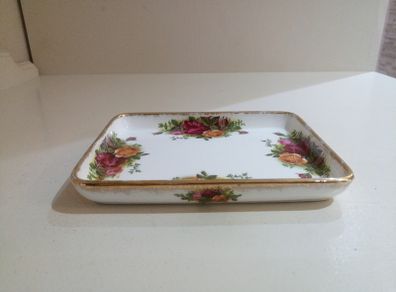 Small Pin Tray / Dish, 6.3" x 5" Royal Albert Old Country Roses