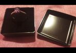Silver Purple Stone Ring