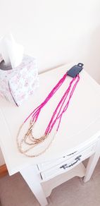 Pink & Gold Costume Necklace