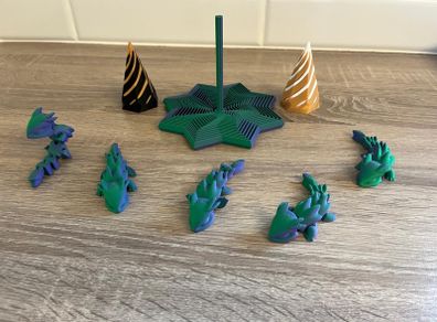 Fidget cones / flexi mini dragons / spiral hexagon- bulk stock ( see my other ads)