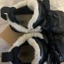 UGGs black sneakers with white fur Image 4