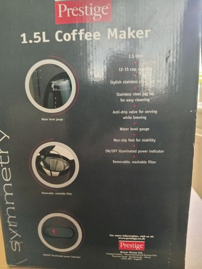Brand New - Coffee Maker  1.5 L Prestige