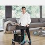 New can post Folding Aluminium Mobility Aid Rollator Walker with 4 Wheels Image 4