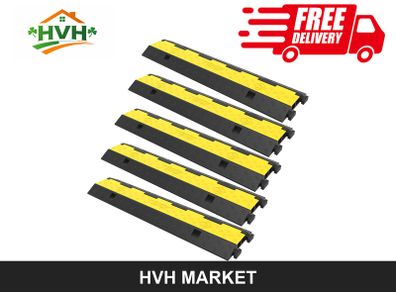 5-Pack 2-Channel Cable Protector Ramps