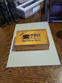 Old phone money box