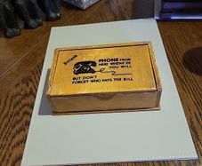 Old phone money box