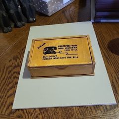 Old phone money box