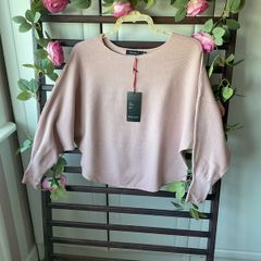 jumper Bnwt dusky pink batwing style jumper size xsmall (uk 8)
