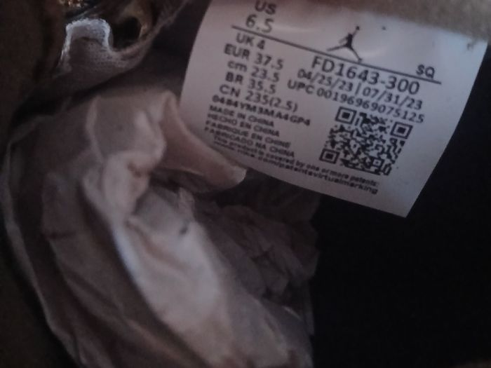 Air Jordan 6 Retro GTX Brown Kelp Gore-Tex UK4 EU37.5