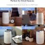 Air Purifier for Bedroom Home, Quiet HEPA Filter Cleaner with Fragrance Sponge & 3 Speed for Better Sleep, Air Frenshener, Allergies, Dust, Pet Dander, Odour, Smoke, Office, Desktop, Core Mini Image 4