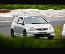 Ep3 track car  +  twin axle trailer