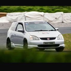 Ep3 track car  +  twin axle trailer