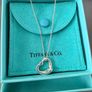Tiffany and Co Open heart necklace with Diamante Authentic Image 8