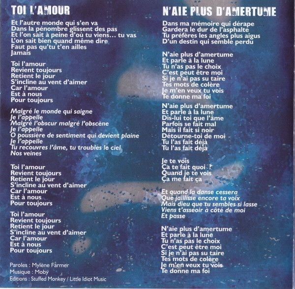 Mylene Farmer  |  Bleu Noir CD