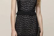 RRP 340e Reiss Abigail black dress