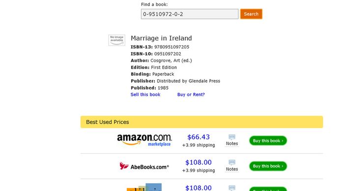 Marriage in Ireland Ed. by Art Cosgrove