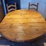 Solid Wood Farmhouse Table and 6 Chairs Image 2