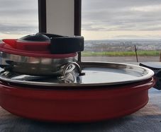 Foldable camping kettle and pot