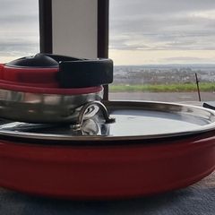 Foldable camping kettle and pot