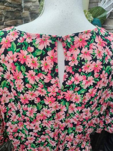 F&F Plus size pink floral midi dress uk20