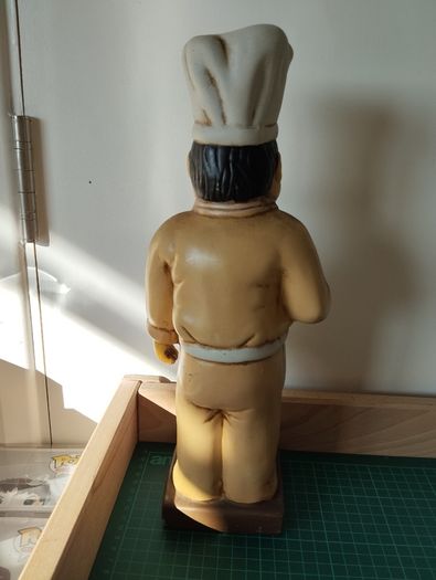 Vintage Chef Statue Solid  Decorative