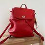 Coach pebble leather red backpack Image 2