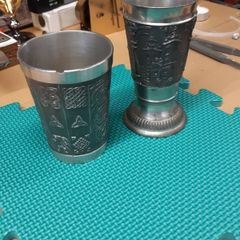 Mullingar pewter tankards