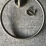 Brushed Chrome Towel Rail & Toilet Roll Holder Image 2
