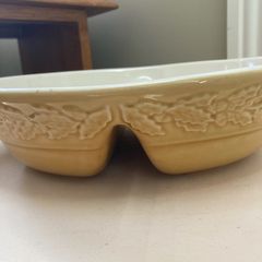FREE Item with this -  Cloverleaf English Pottery Open divided  oval vegetable dish 28 by 24.5