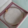Pandora sterling silver bangle with 14k Rose gold-plated clasp (size 21cm) perfect condition like new (no box) Image 6
