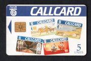 1992 Ireland 5 Unit Montage early definitive Call card (Gemplus GEM1) Call Card Used. Telecom Eireann card number 1040