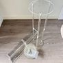 Acrylic Wedding Props Flower Stand, Transparent Stage Decoration, Party Tabletop Aisle Decor Image 4