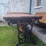 Heavy cast iron table Image 7