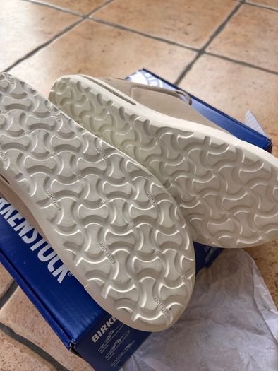 Birkenstock Brand New Bend Low Sandcastle Suede Leather Shoes Size 38