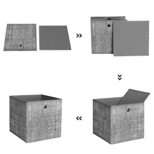Foldable Storage Boxes Set of 6
