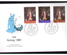 1981 Ireland Christmas Commemorative Stamps Post and Telegraph First Day Cover (FDC)